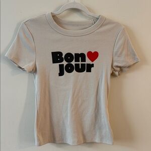 Old Navy Cream Graphic Tee